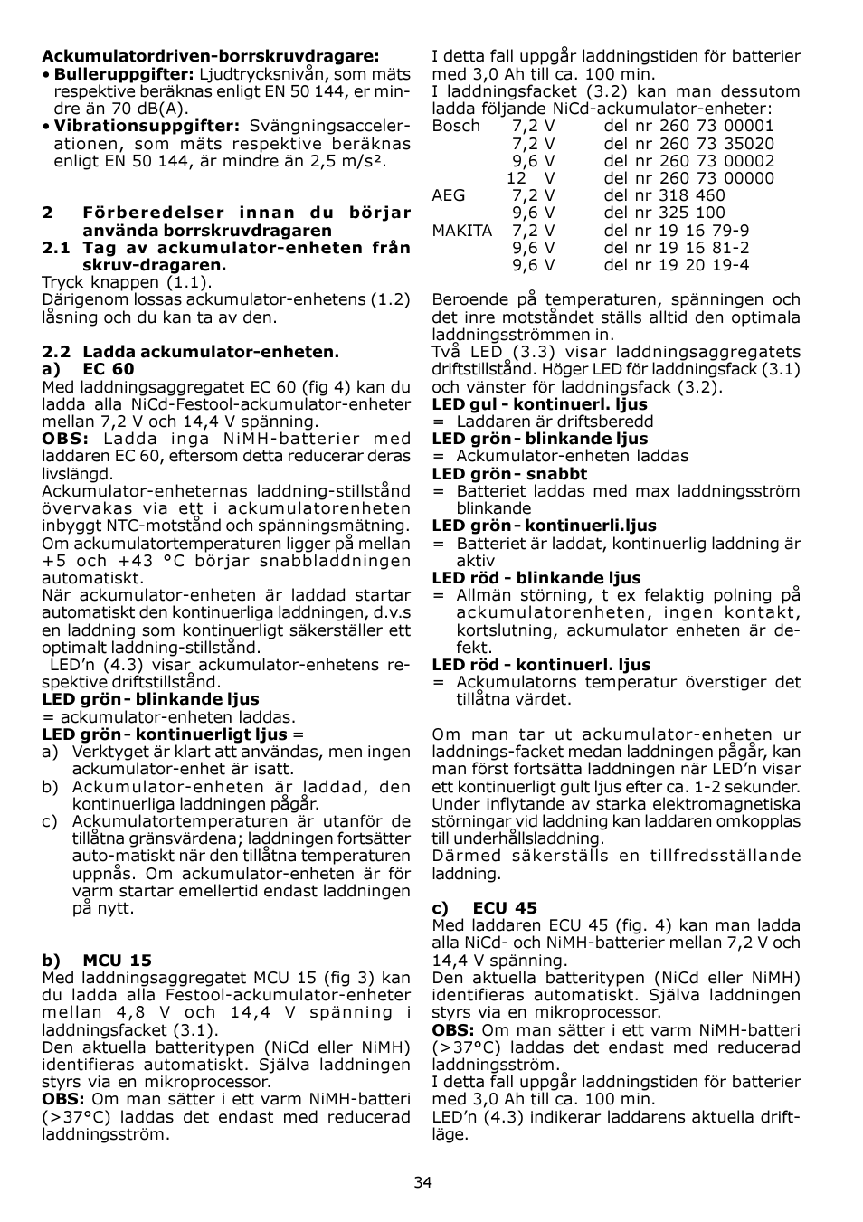 Festool CDD 12 User Manual | Page 34 / 78