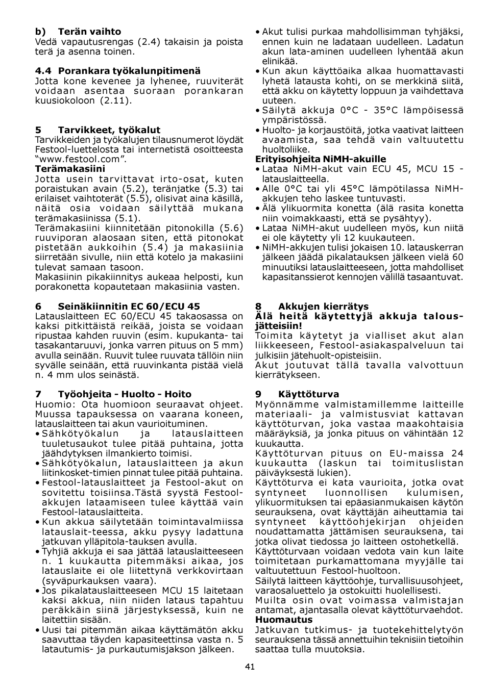 Festool CDD 12 User Manual | Page 41 / 78