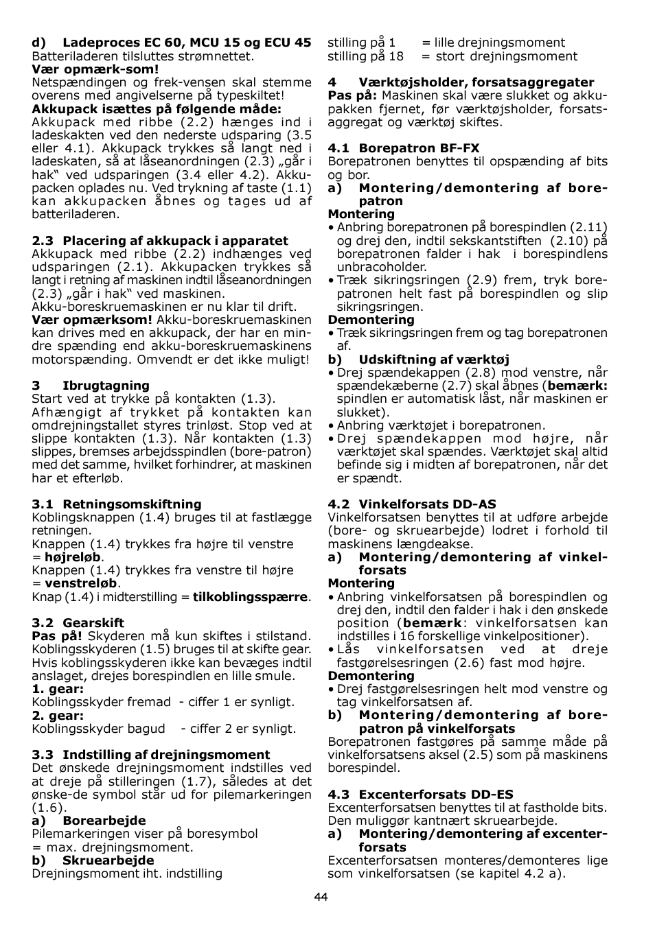 Festool CDD 12 User Manual | Page 44 / 78