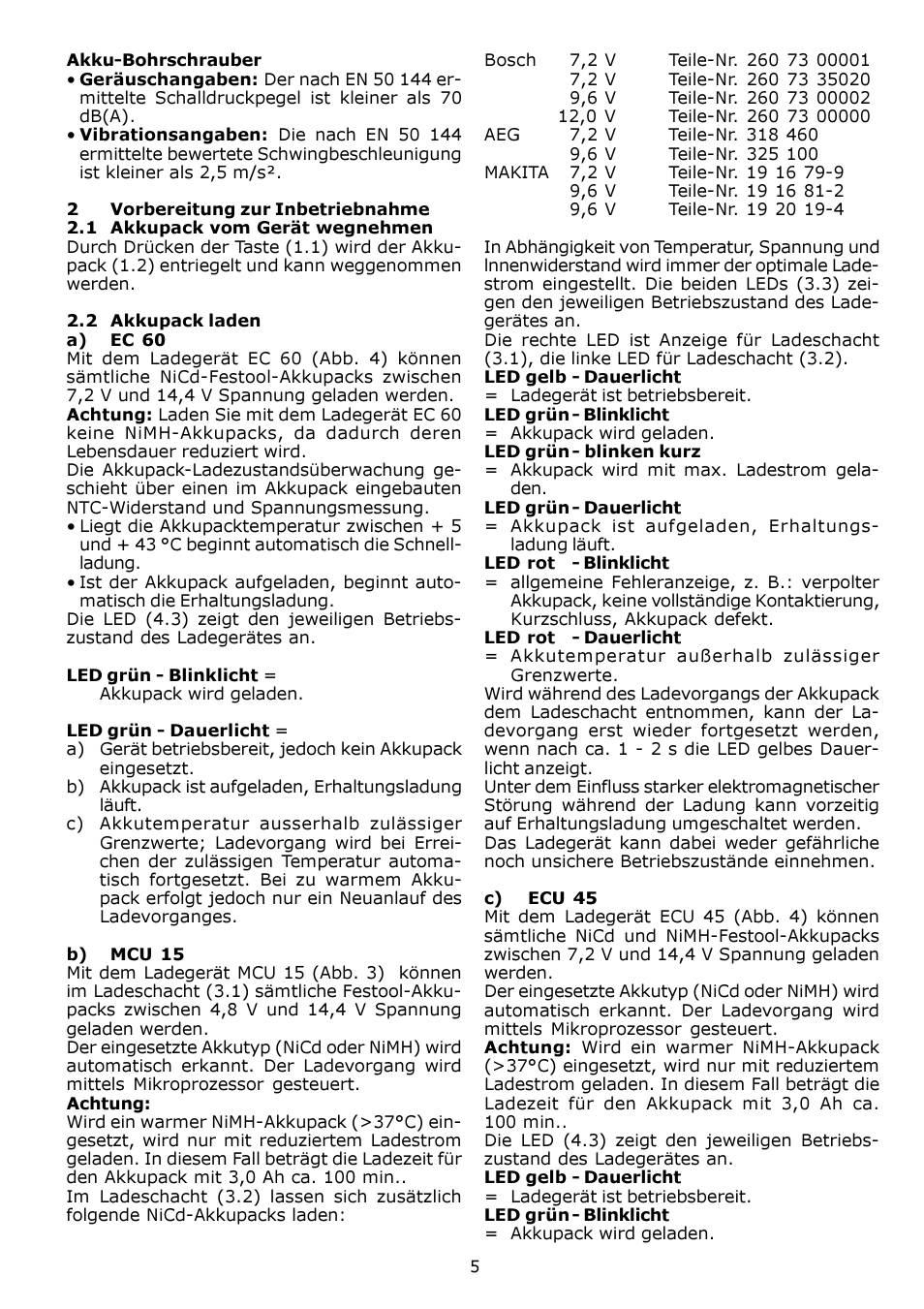 Festool CDD 12 User Manual | Page 5 / 78
