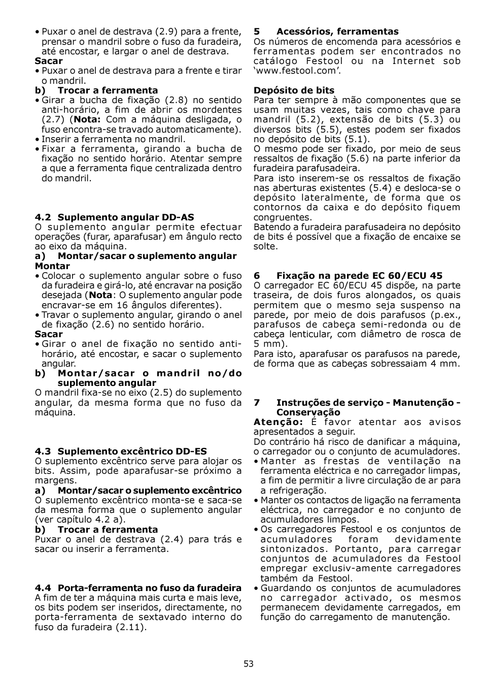 Festool CDD 12 User Manual | Page 53 / 78