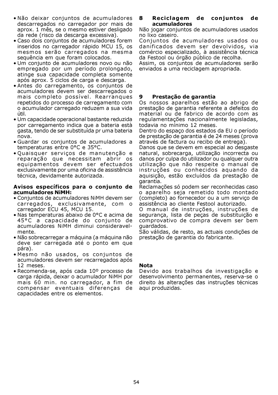 Festool CDD 12 User Manual | Page 54 / 78