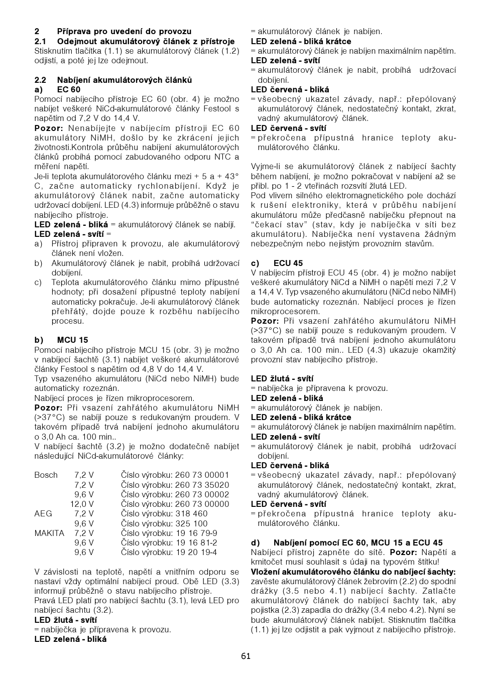 Festool CDD 12 User Manual | Page 61 / 78
