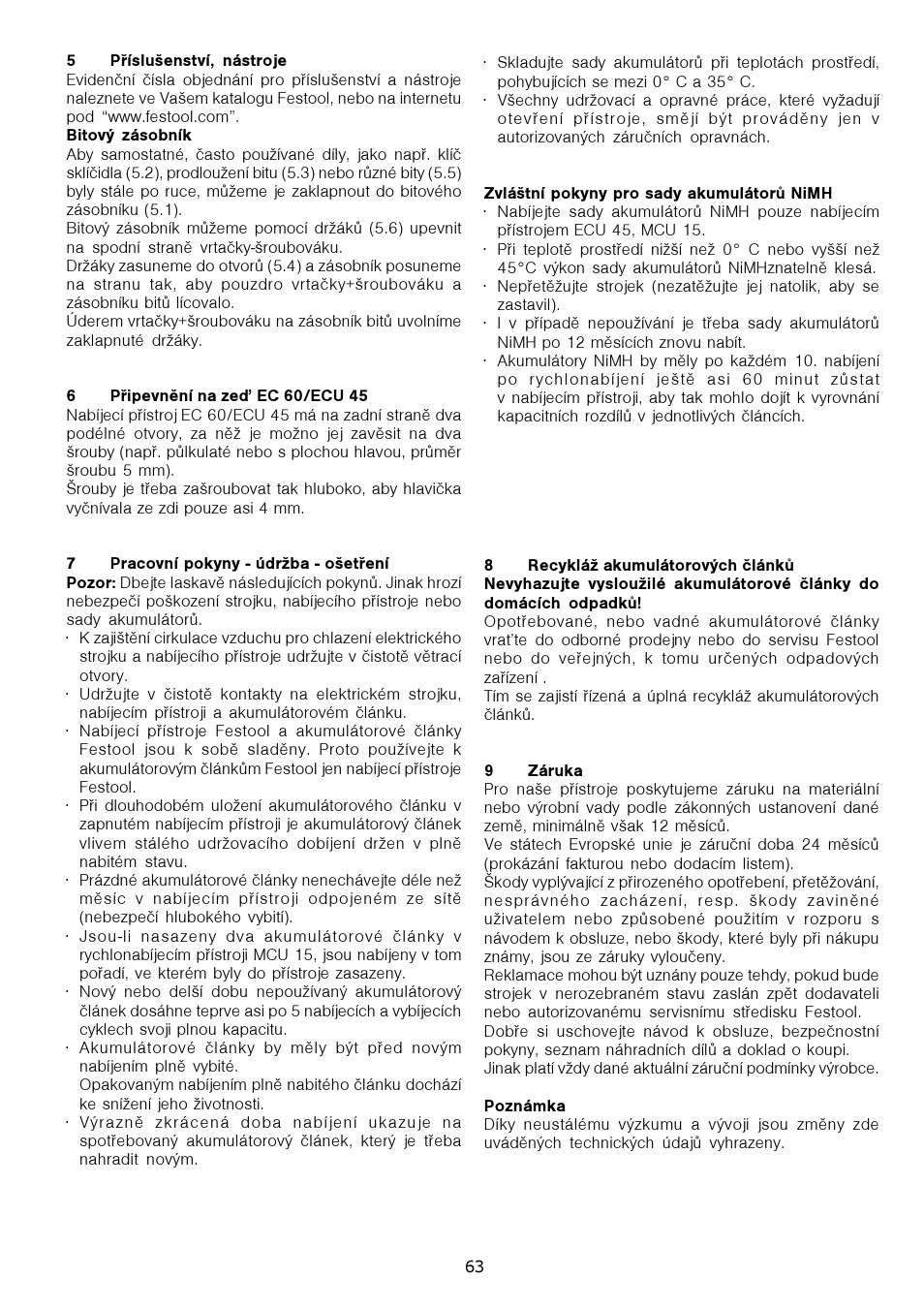 Festool CDD 12 User Manual | Page 63 / 78