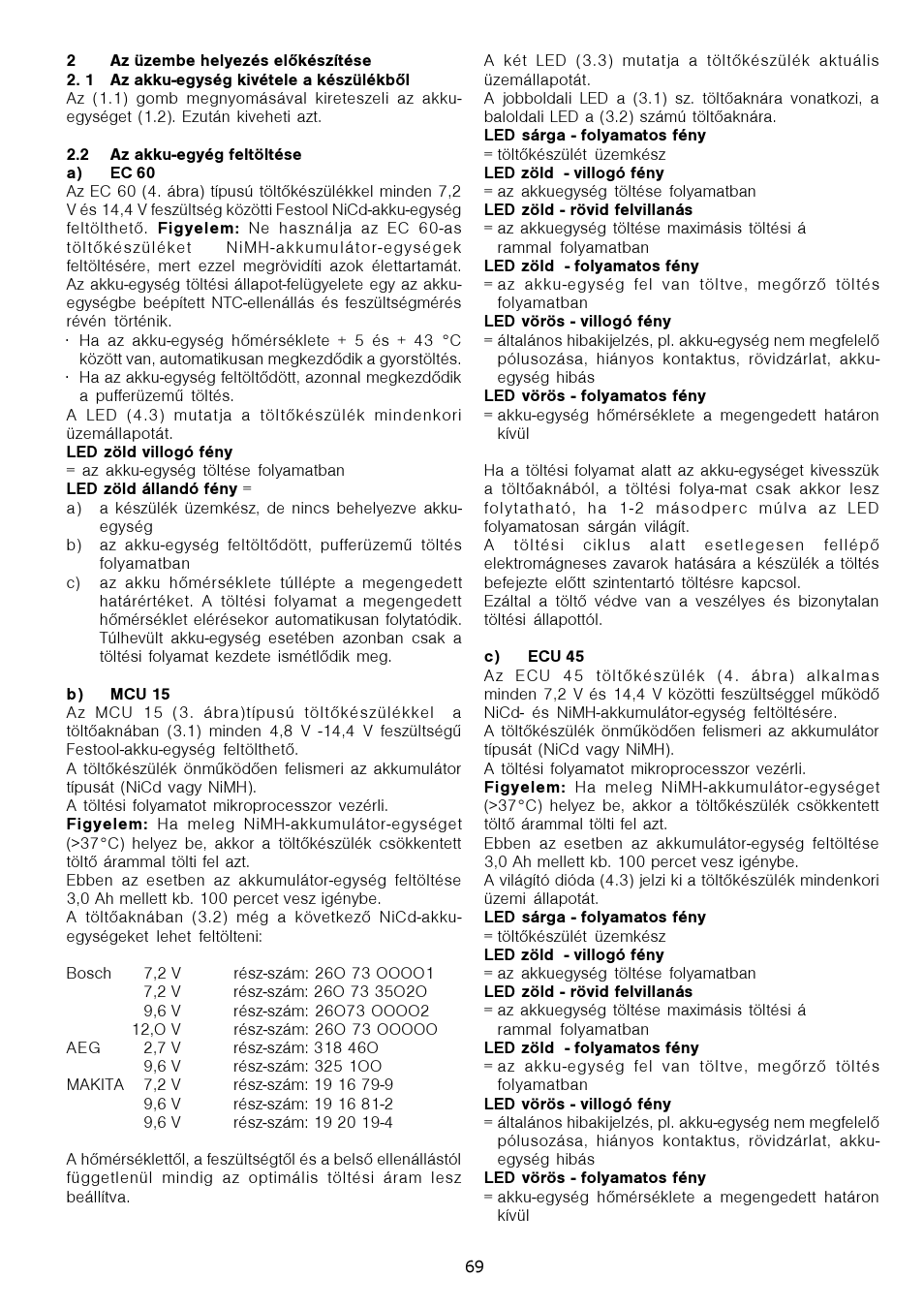 Festool CDD 12 User Manual | Page 69 / 78