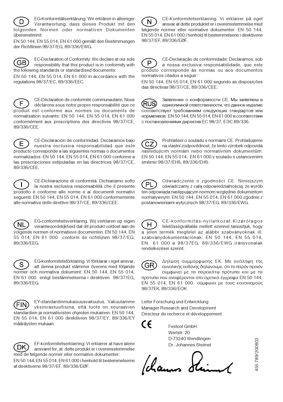 Festool CDD 12 User Manual | Page 77 / 78