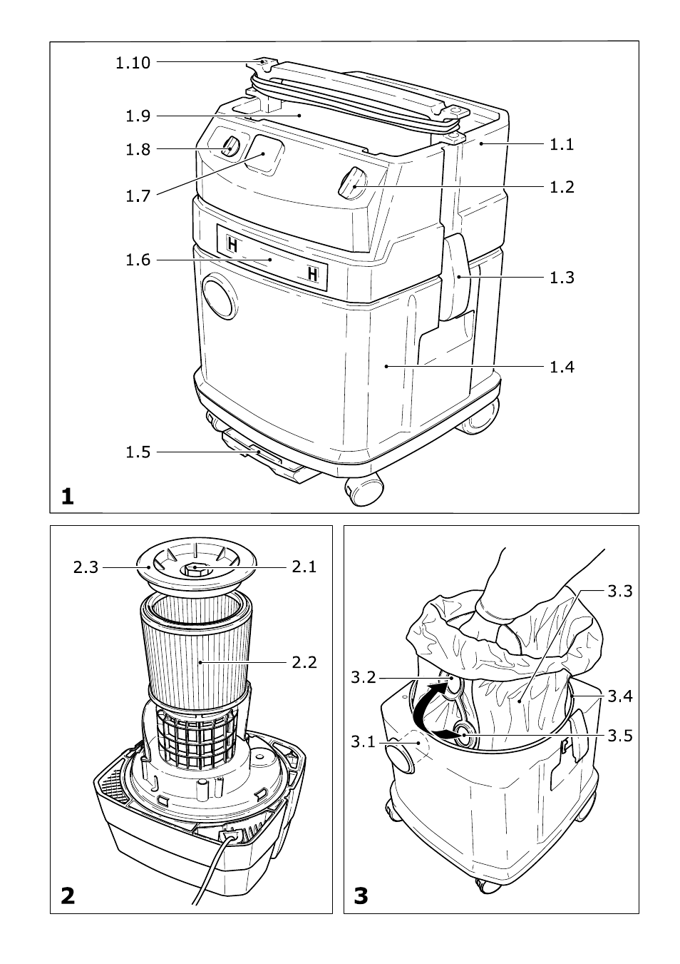 Festool SRH 204 E-AS Flowsensor User Manual | Page 3 / 54