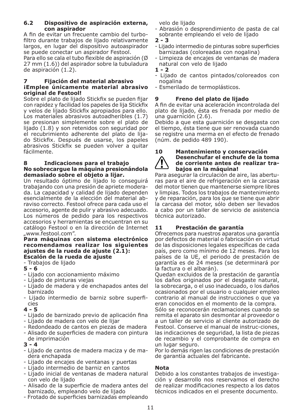 Festool ES 125 Q User Manual | Page 11 / 34