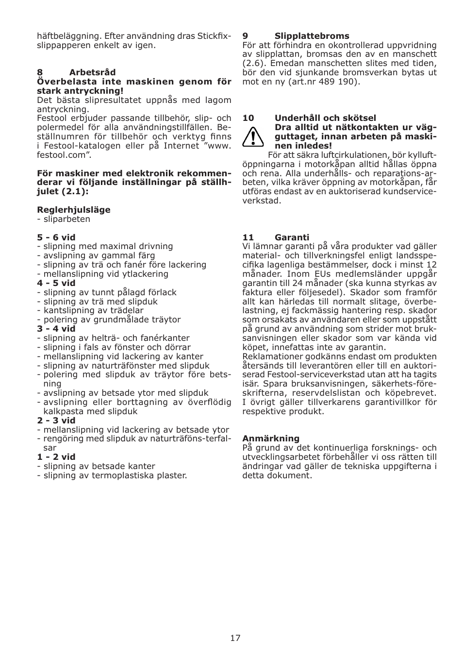 Festool ES 125 Q User Manual | Page 17 / 34