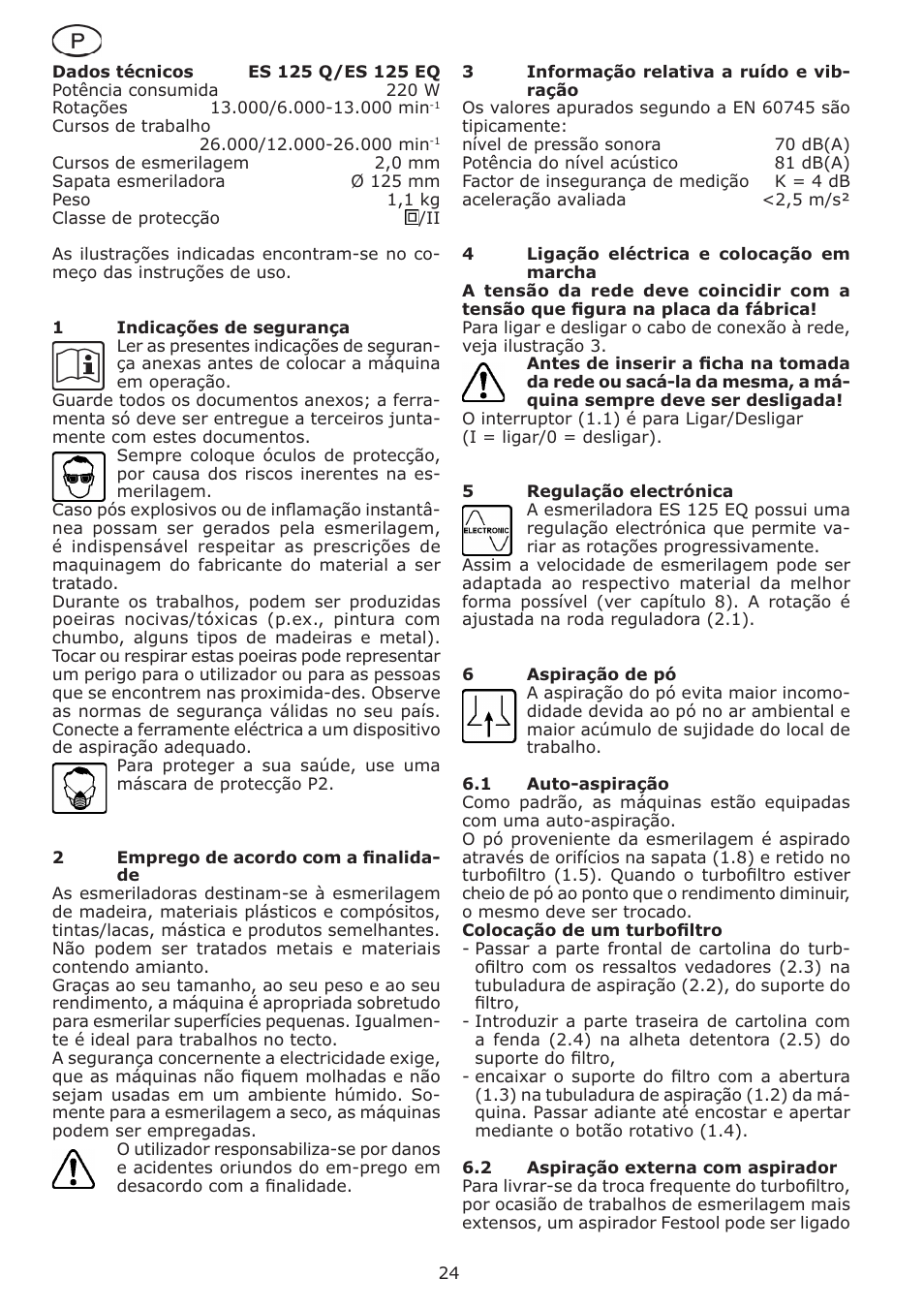 Festool ES 125 Q User Manual | Page 24 / 34