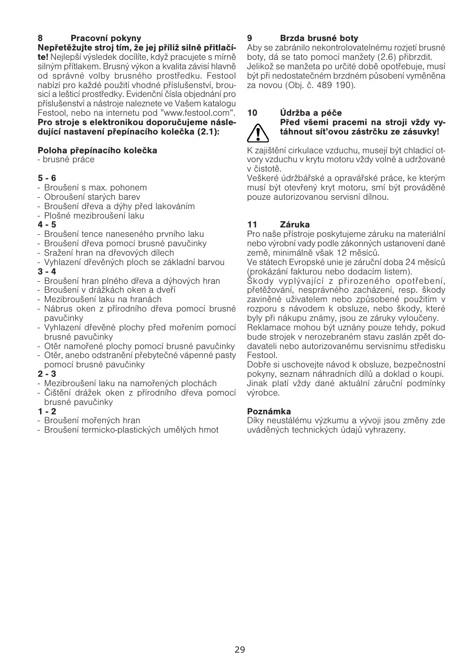 Festool ES 125 Q User Manual | Page 29 / 34