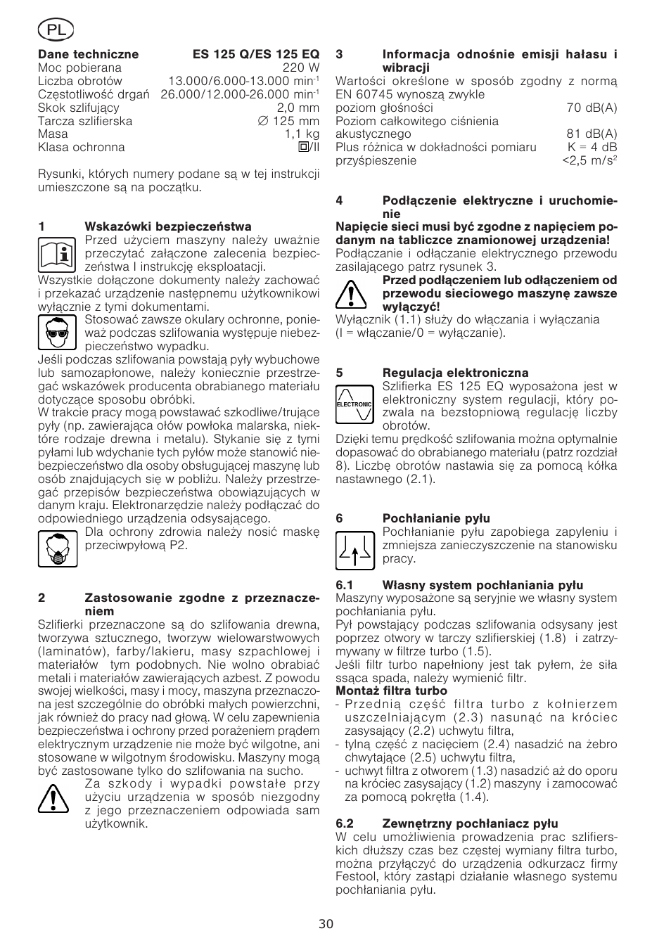 Festool ES 125 Q User Manual | Page 30 / 34
