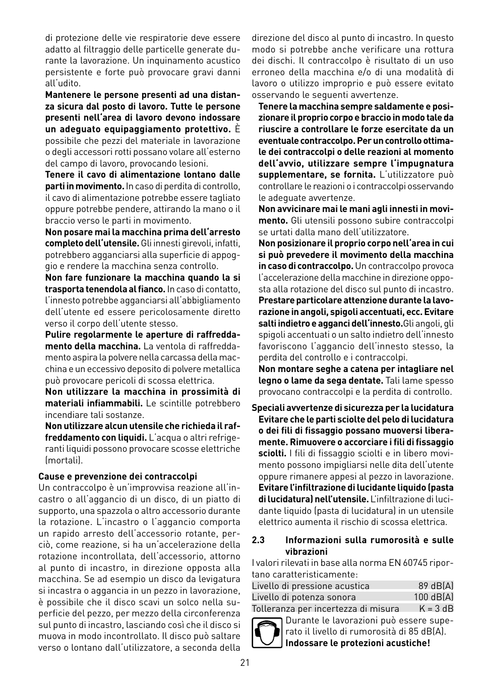 Festool POLLUX 180 E User Manual | Page 21 / 54