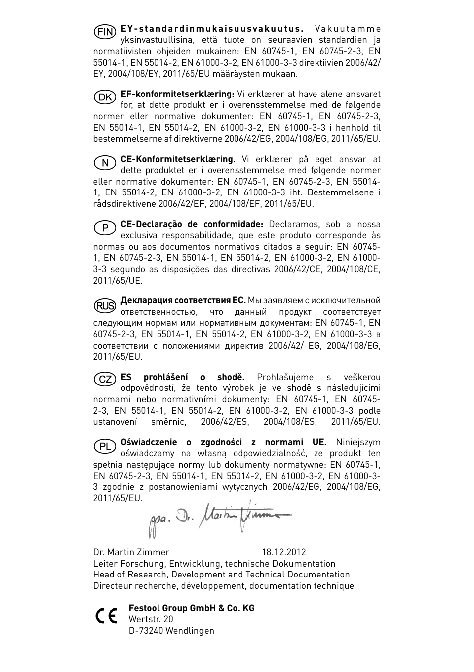 Festool POLLUX 180 E User Manual | Page 3 / 54