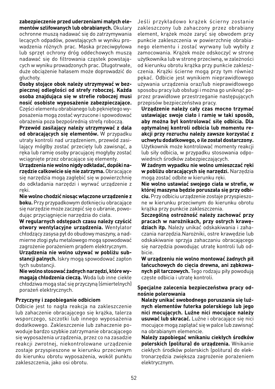 Festool POLLUX 180 E User Manual | Page 52 / 54