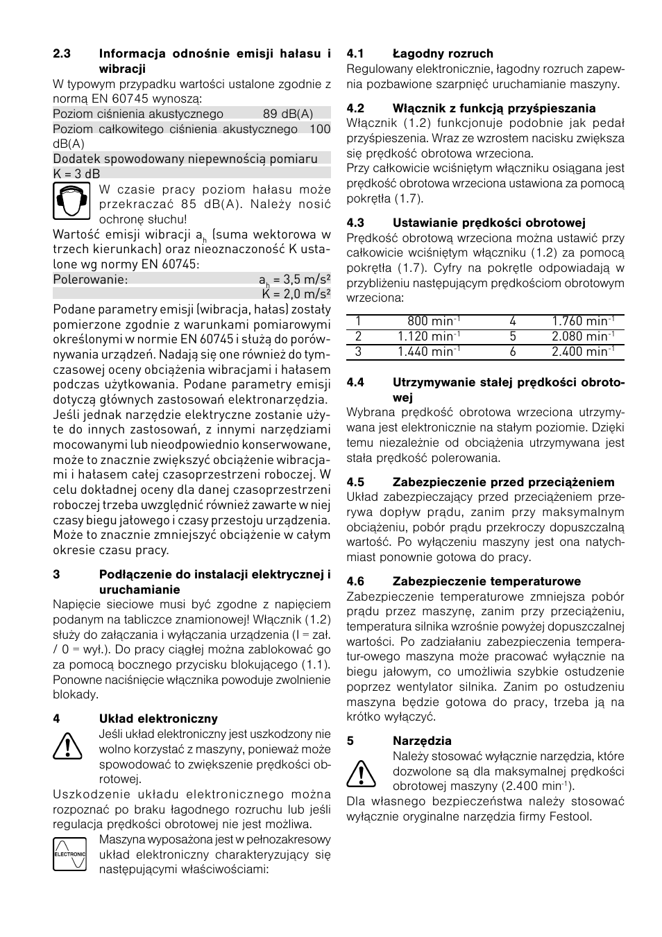 Festool POLLUX 180 E User Manual | Page 53 / 54
