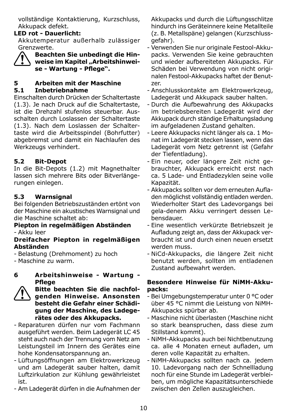 Festool C 12 User Manual | Page 10 / 86