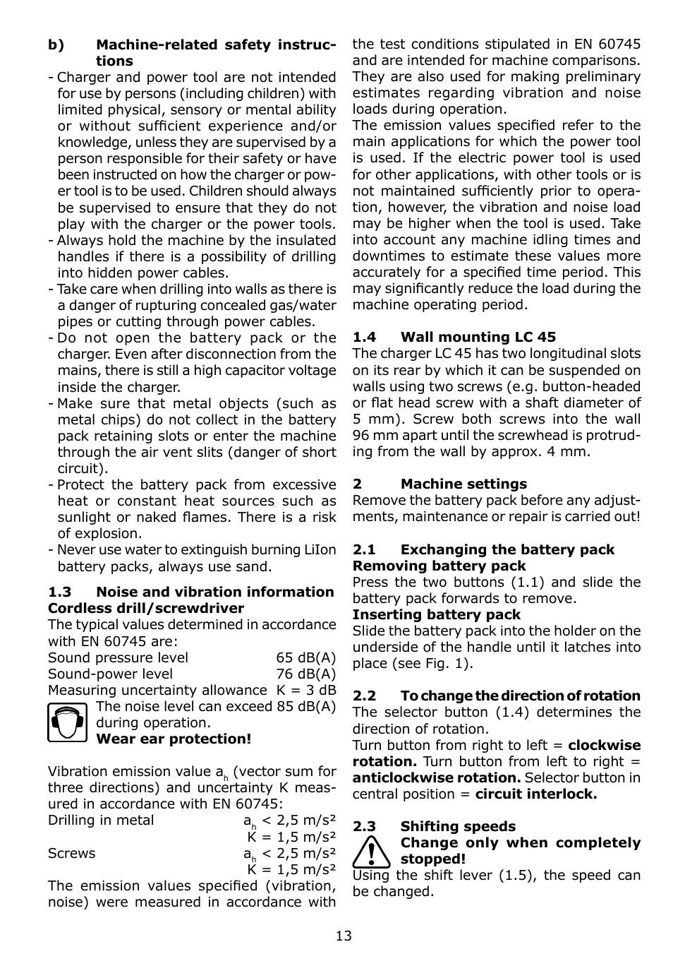 Festool C 12 User Manual | Page 13 / 86