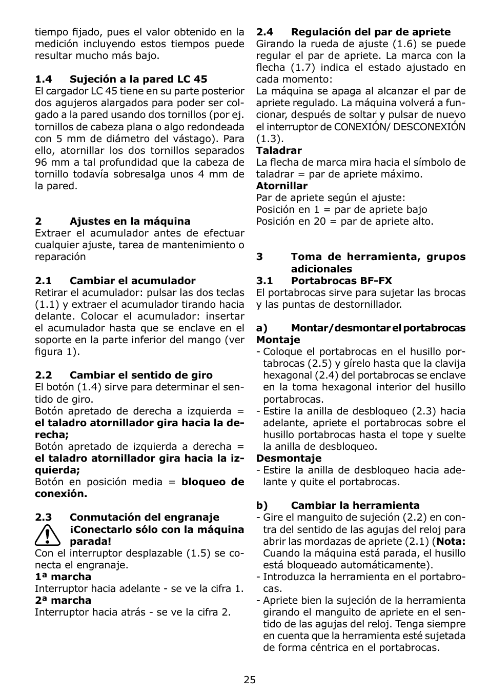 Festool C 12 User Manual | Page 25 / 86