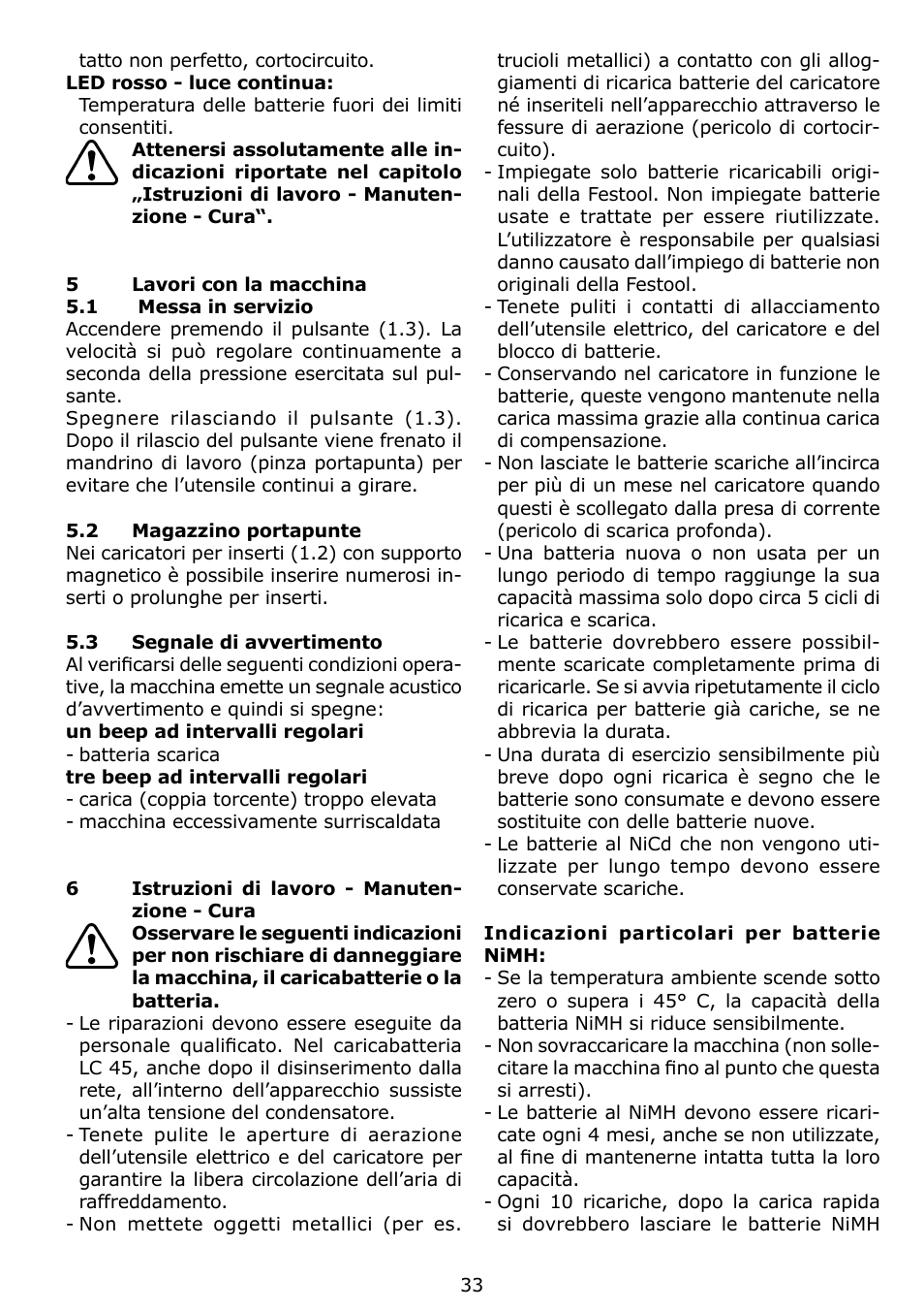 Festool C 12 User Manual | Page 33 / 86