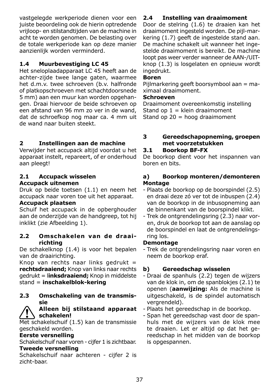 Festool C 12 User Manual | Page 37 / 86