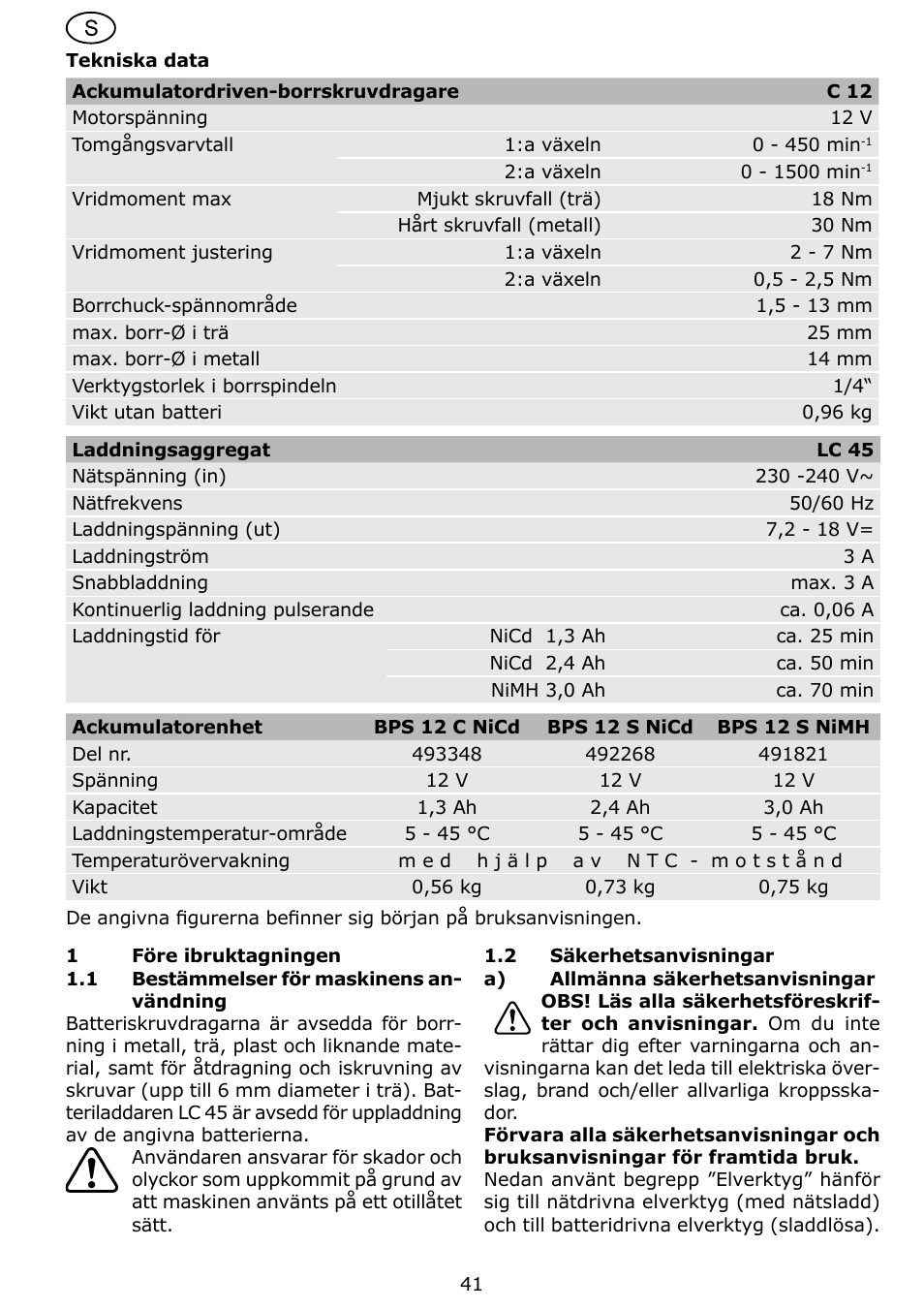 Festool C 12 User Manual | Page 41 / 86