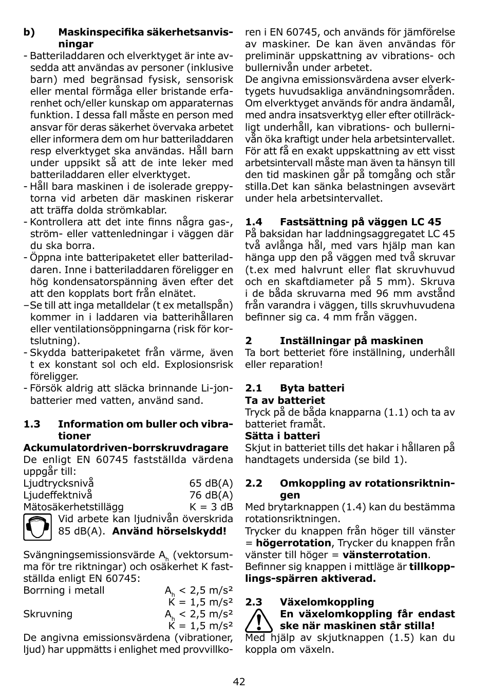 Festool C 12 User Manual | Page 42 / 86