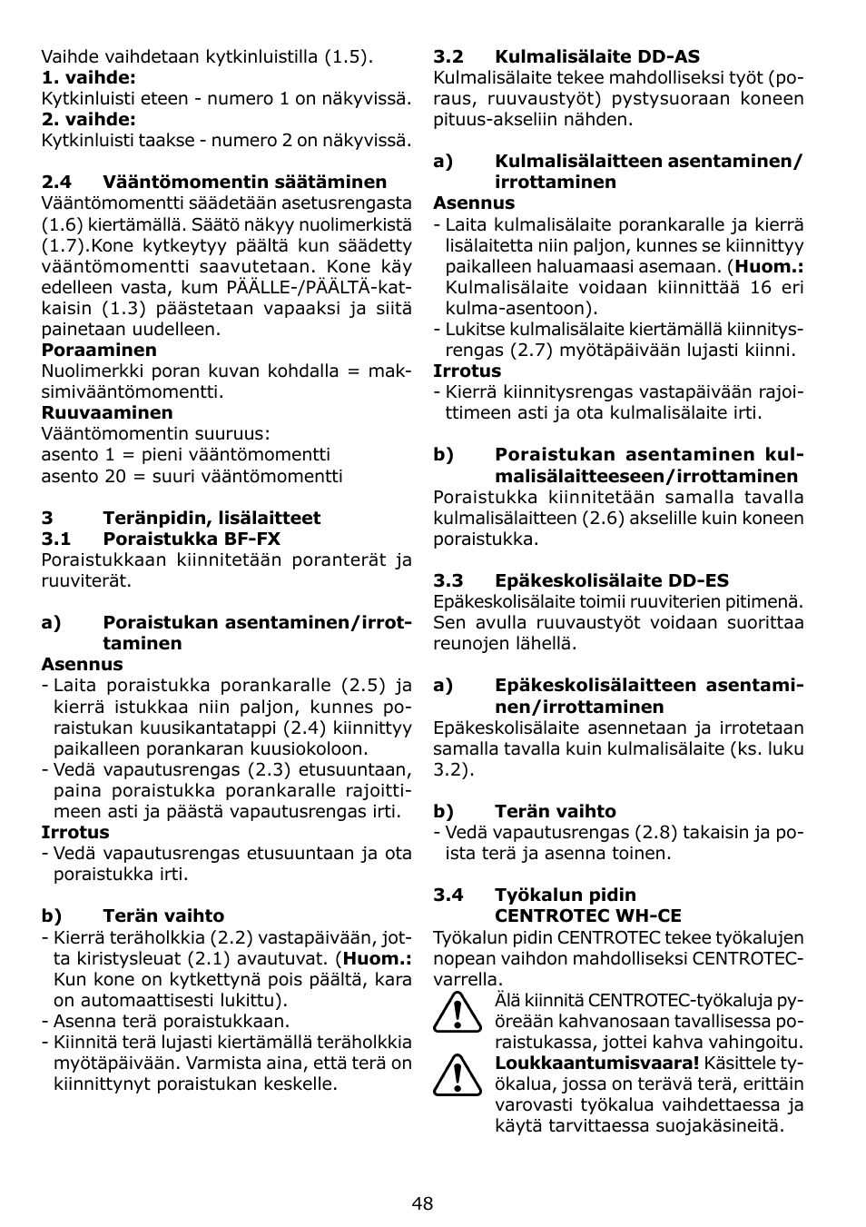 Festool C 12 User Manual | Page 48 / 86