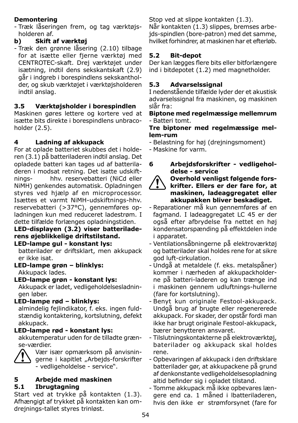 Festool C 12 User Manual | Page 54 / 86