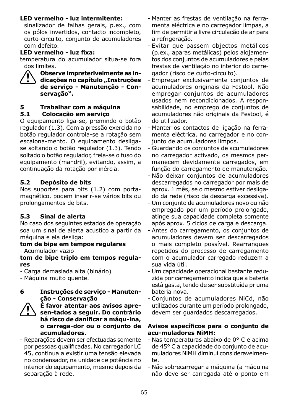 Festool C 12 User Manual | Page 65 / 86