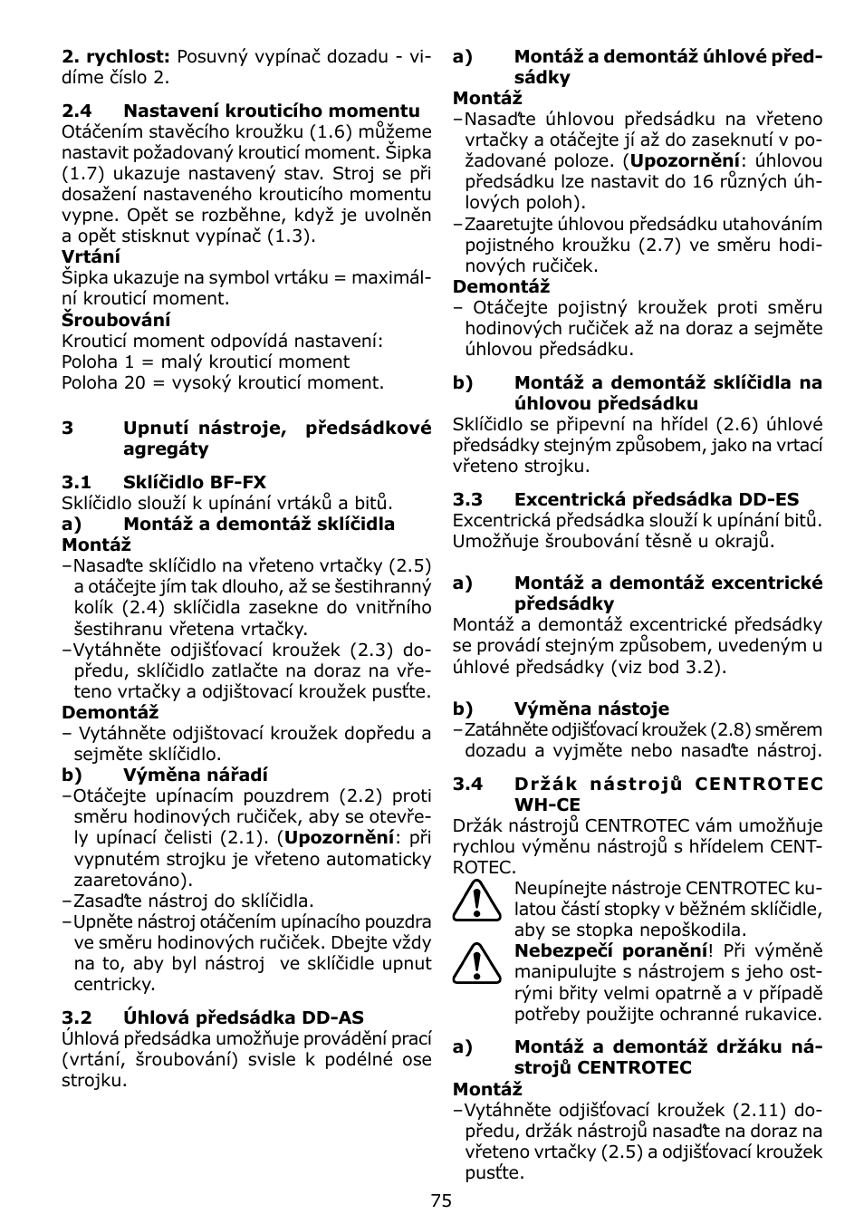 Festool C 12 User Manual | Page 75 / 86