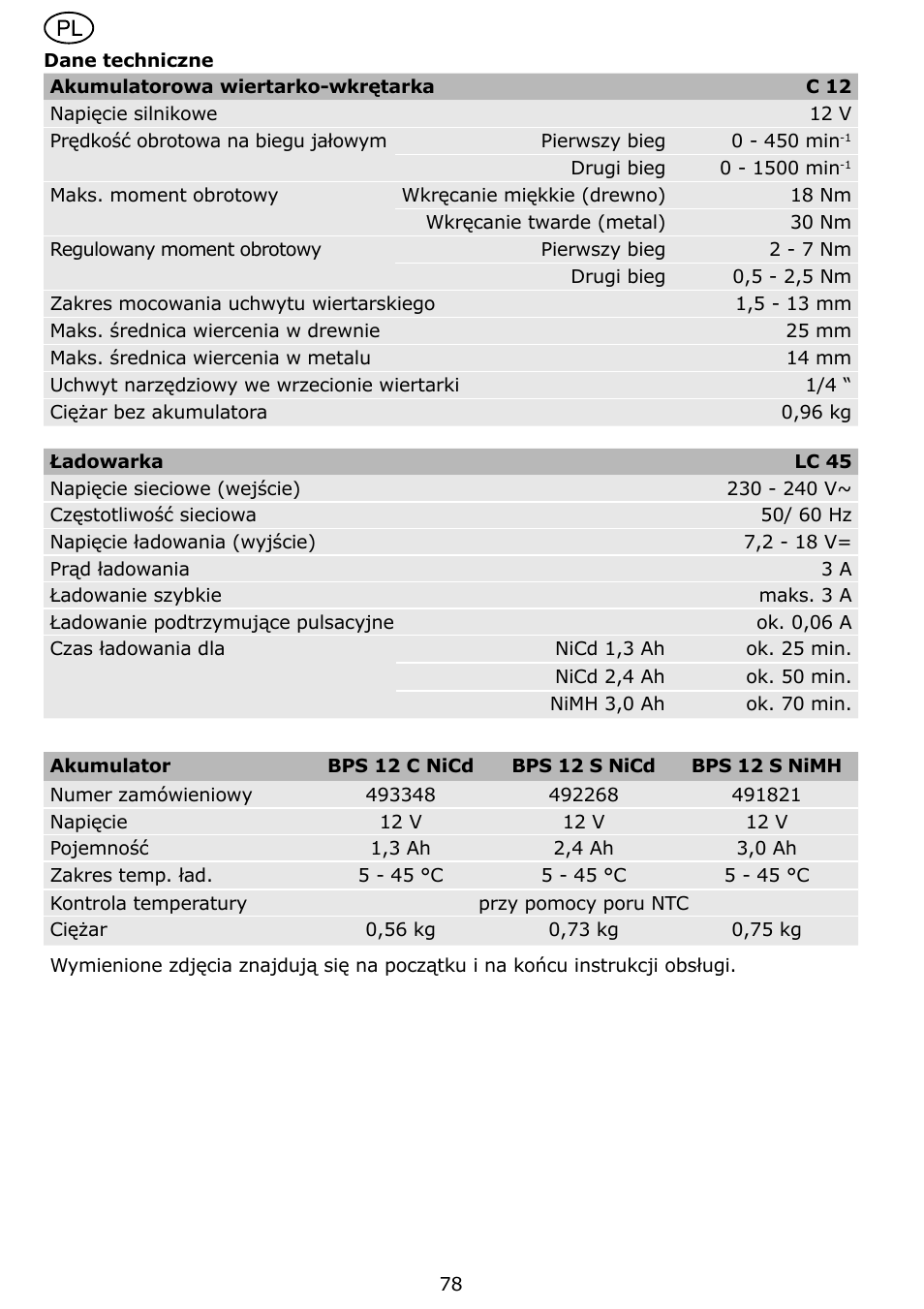 Festool C 12 User Manual | Page 78 / 86