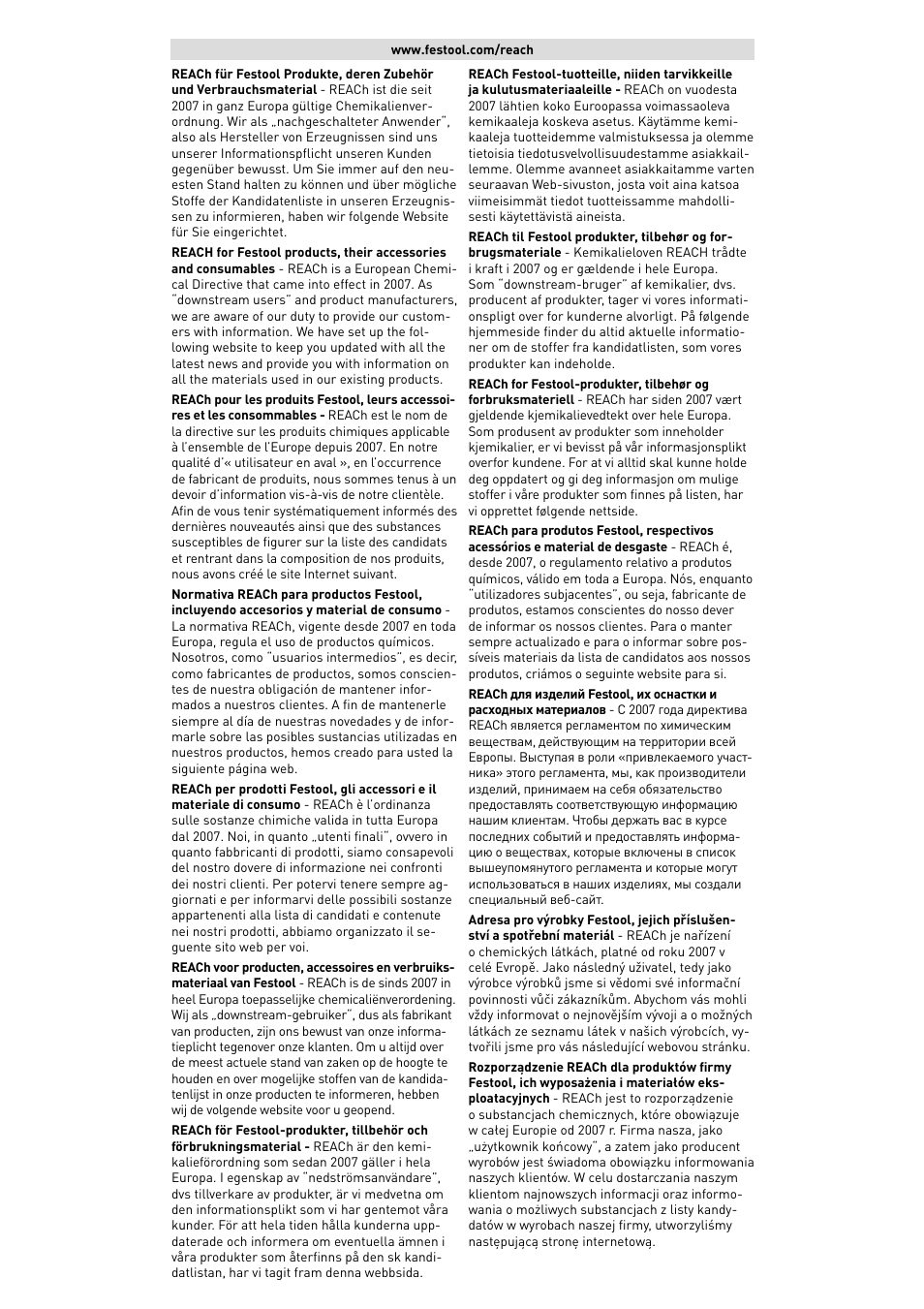 Festool LEX 2 185-7 User Manual | Page 2 / 70