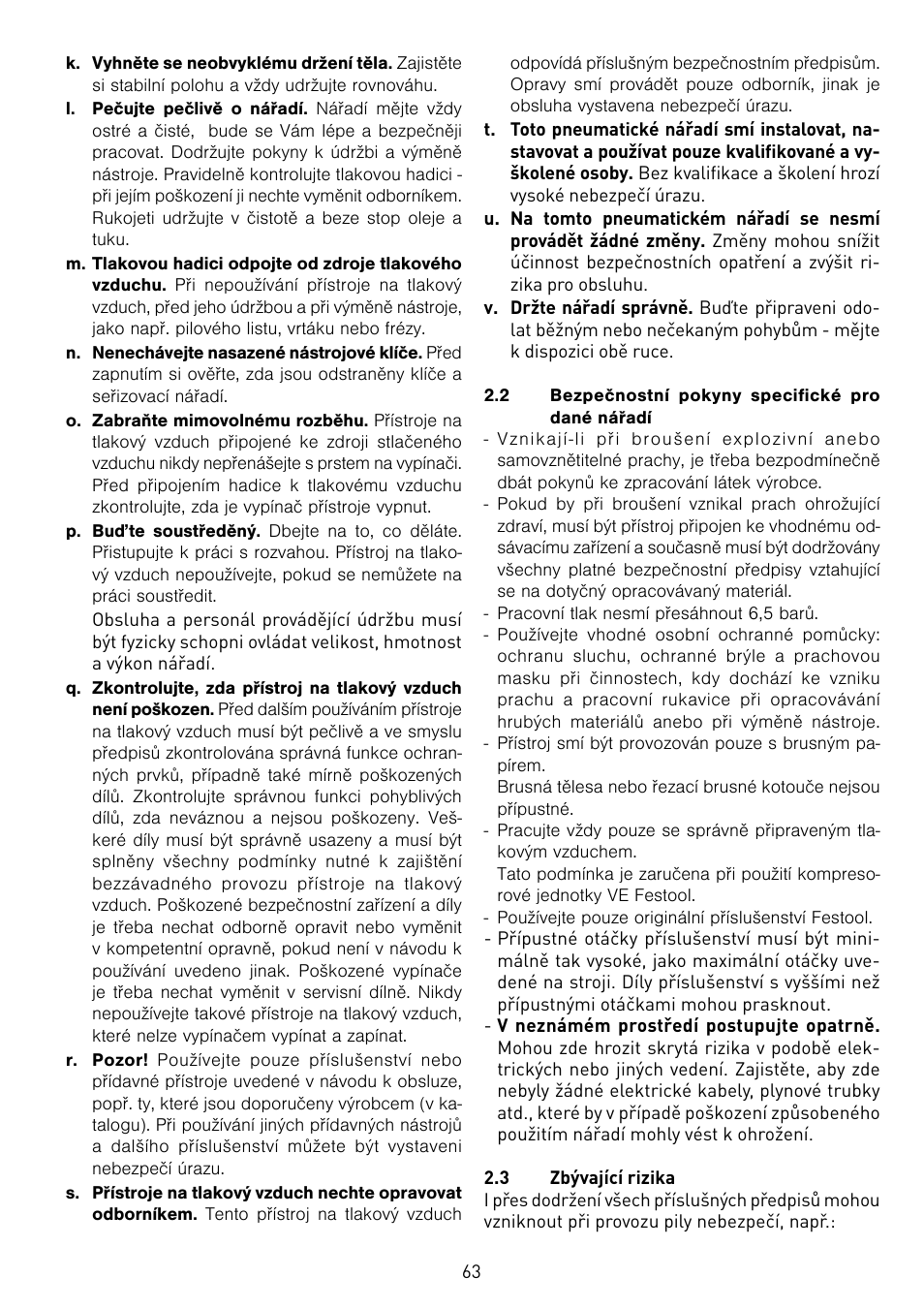 Festool LEX 2 185-7 User Manual | Page 63 / 70