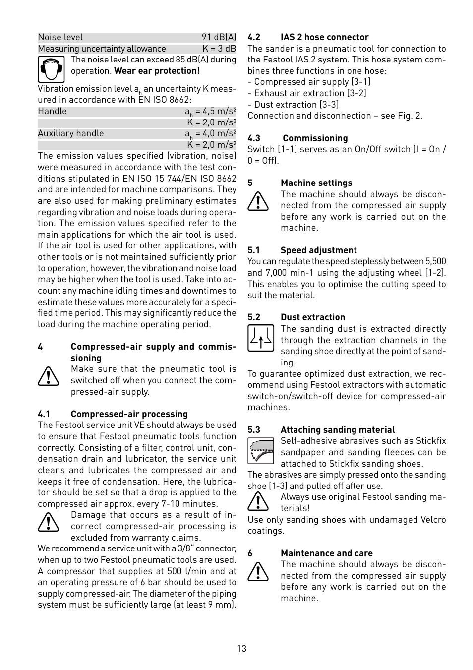 Festool LRS 400 User Manual | Page 13 / 70