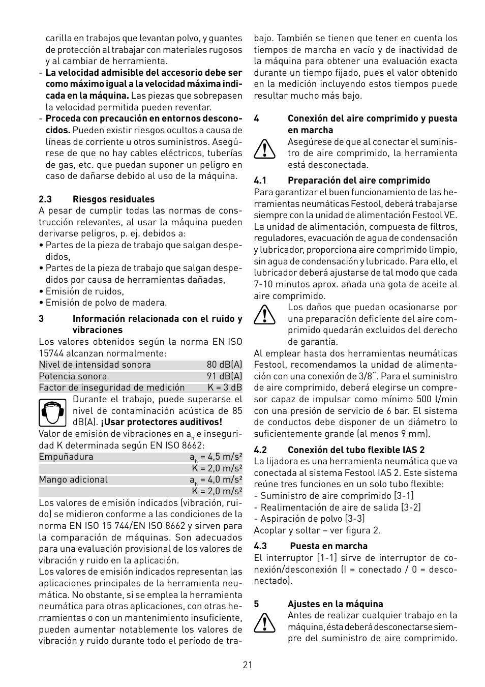 Festool LRS 400 User Manual | Page 21 / 70