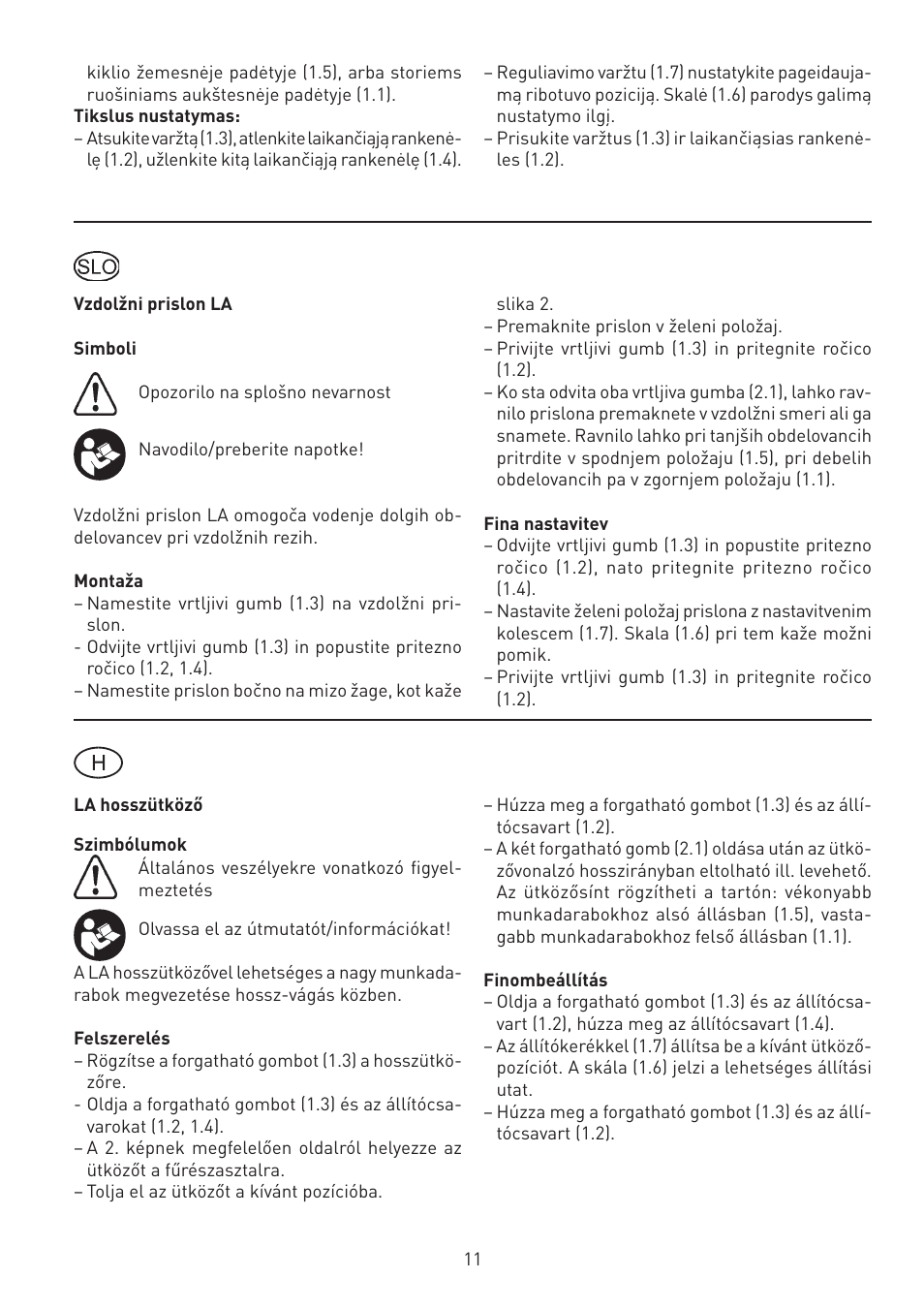 Festool CS 50 la accessories PRECISIO User Manual | Page 11 / 14