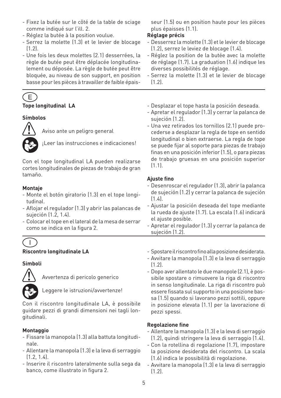 Festool CS 50 la accessories PRECISIO User Manual | Page 5 / 14