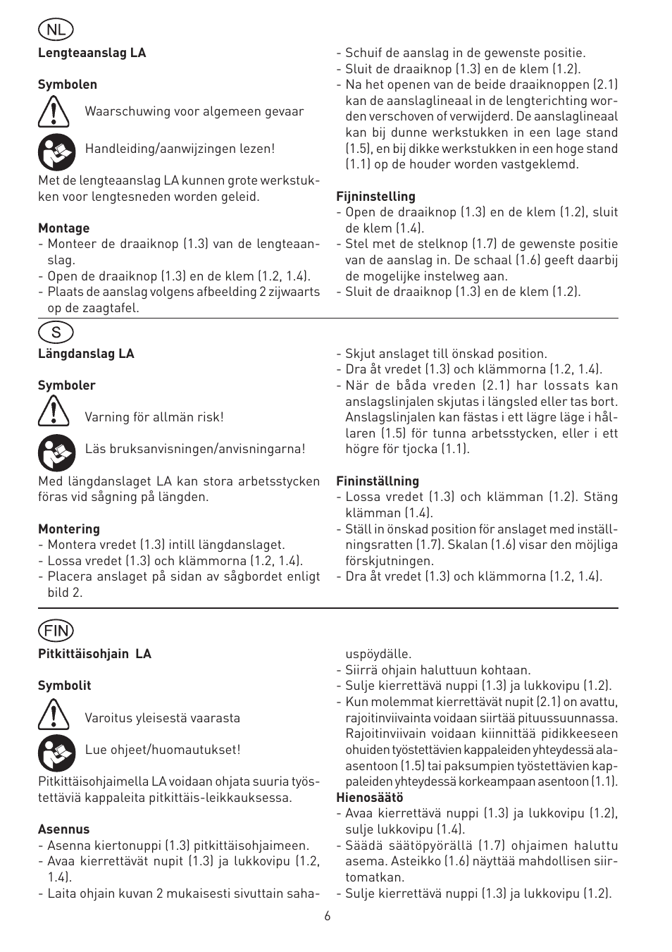 Festool CS 50 la accessories PRECISIO User Manual | Page 6 / 14