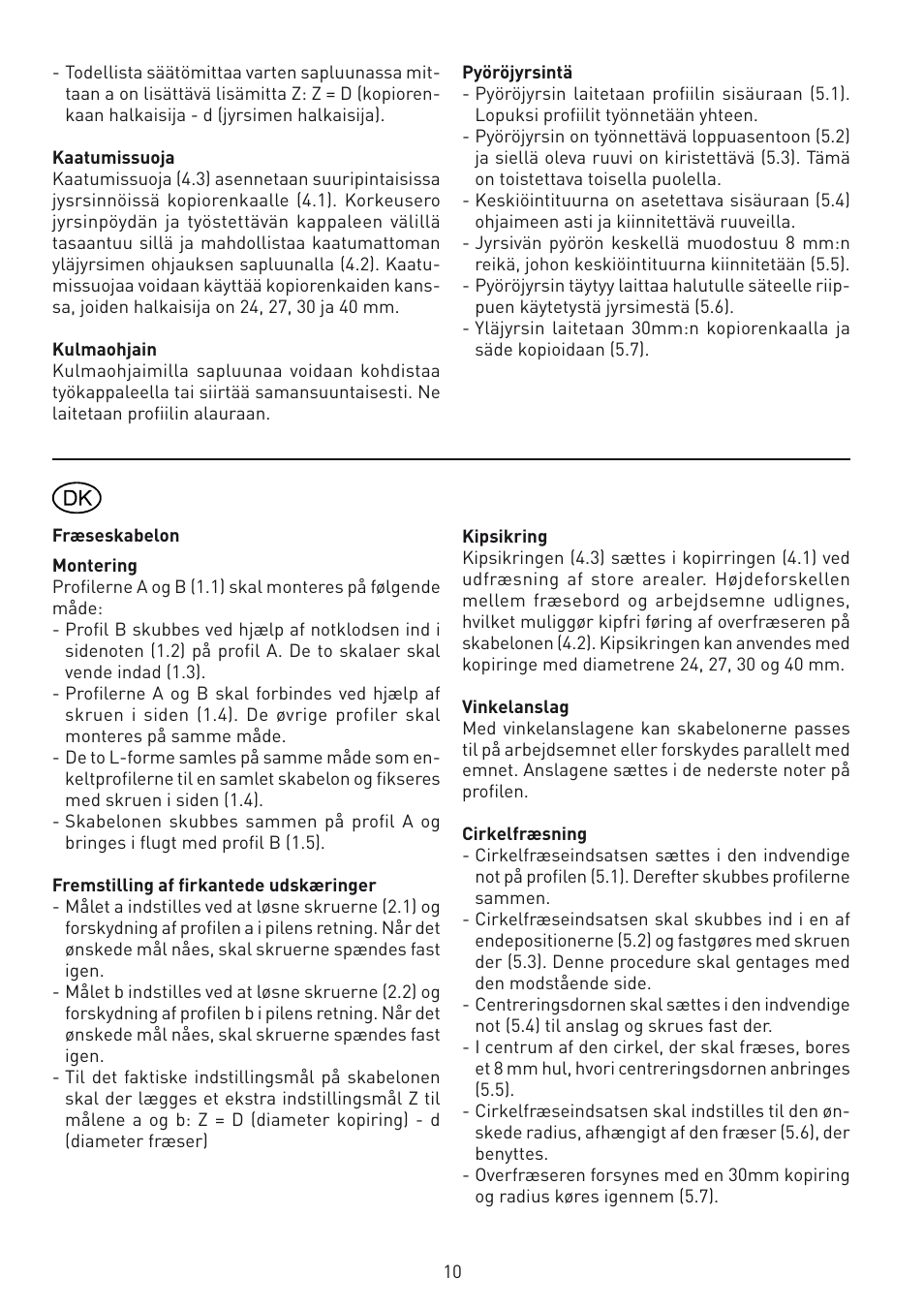 Festool MFS 700 accessories User Manual | Page 10 / 14