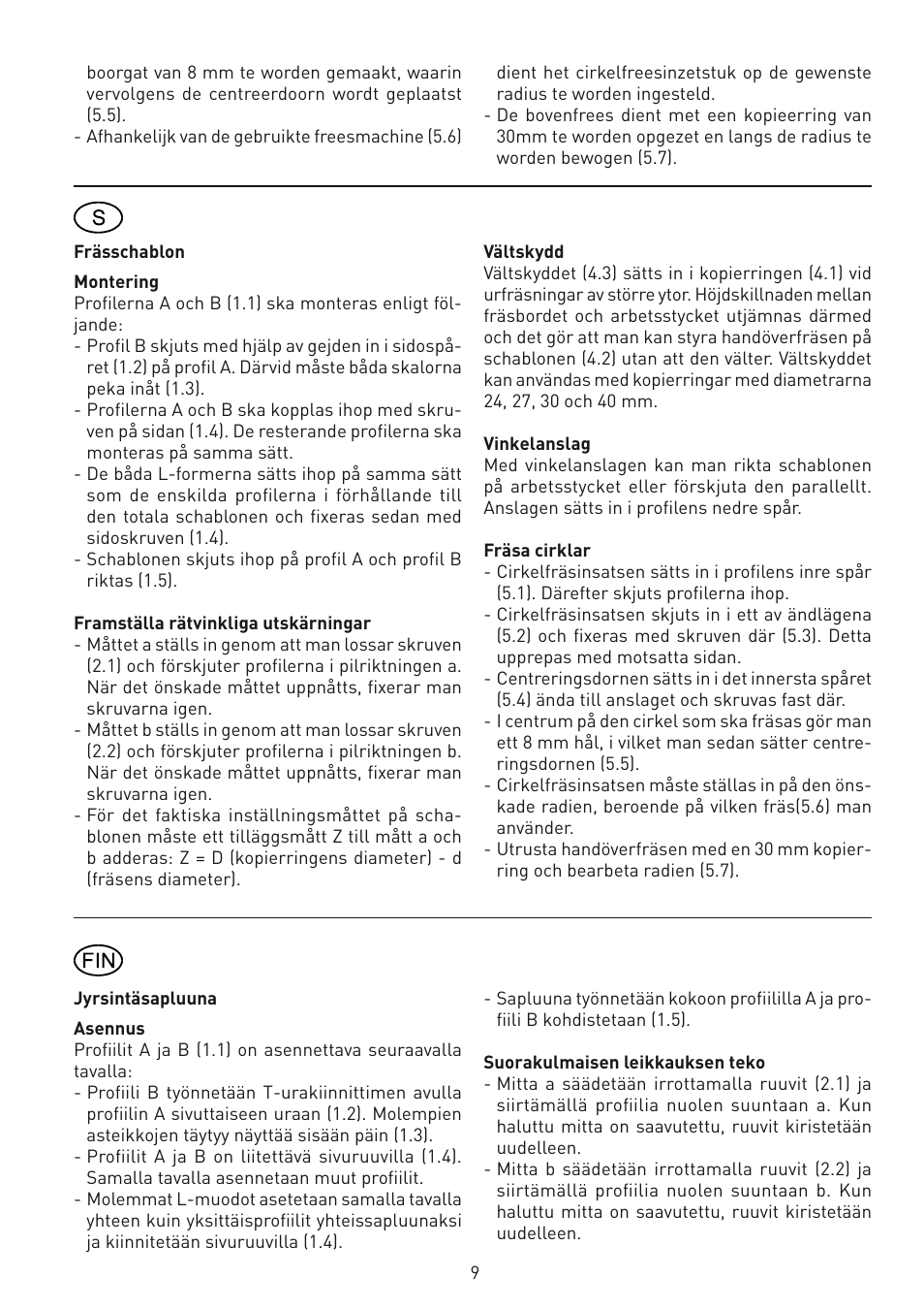 Festool MFS 700 accessories User Manual | Page 9 / 14