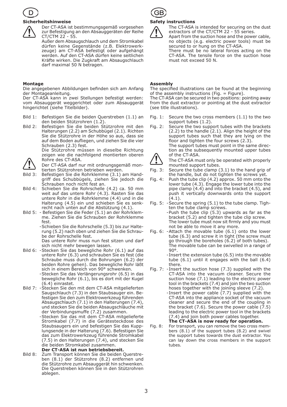 Festool CT ASA montage 22 User Manual | Page 3 / 16
