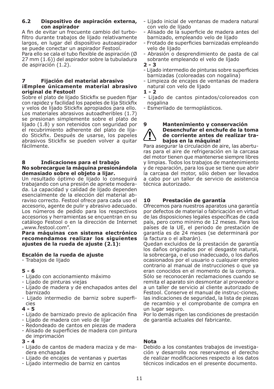 Festool DS 400 Q-EQ User Manual | Page 11 / 34