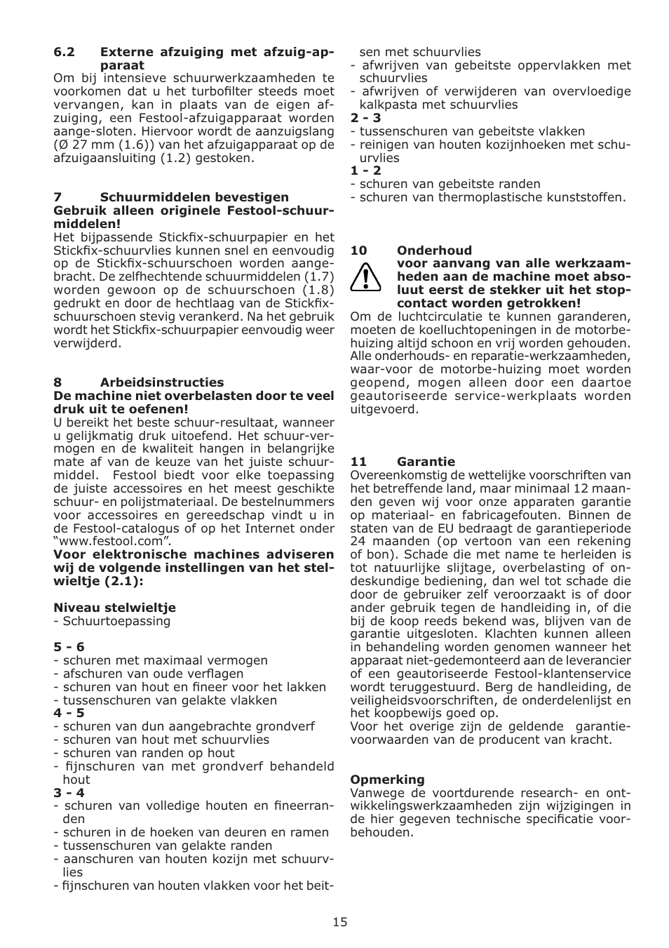 Festool DS 400 Q-EQ User Manual | Page 15 / 34