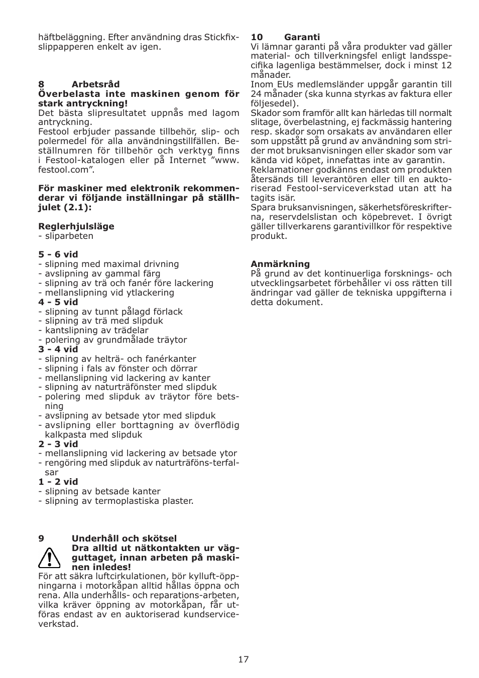 Festool DS 400 Q-EQ User Manual | Page 17 / 34