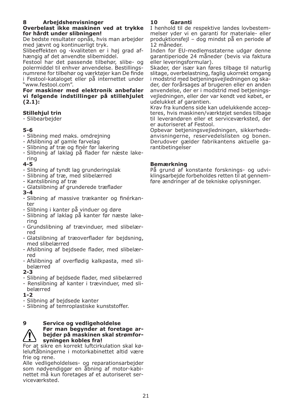 Festool DS 400 Q-EQ User Manual | Page 21 / 34