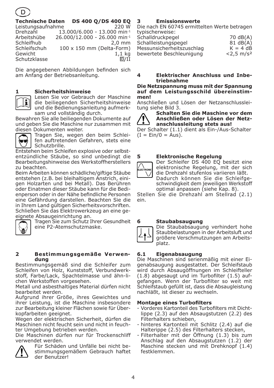 Festool DS 400 Q-EQ User Manual | Page 4 / 34