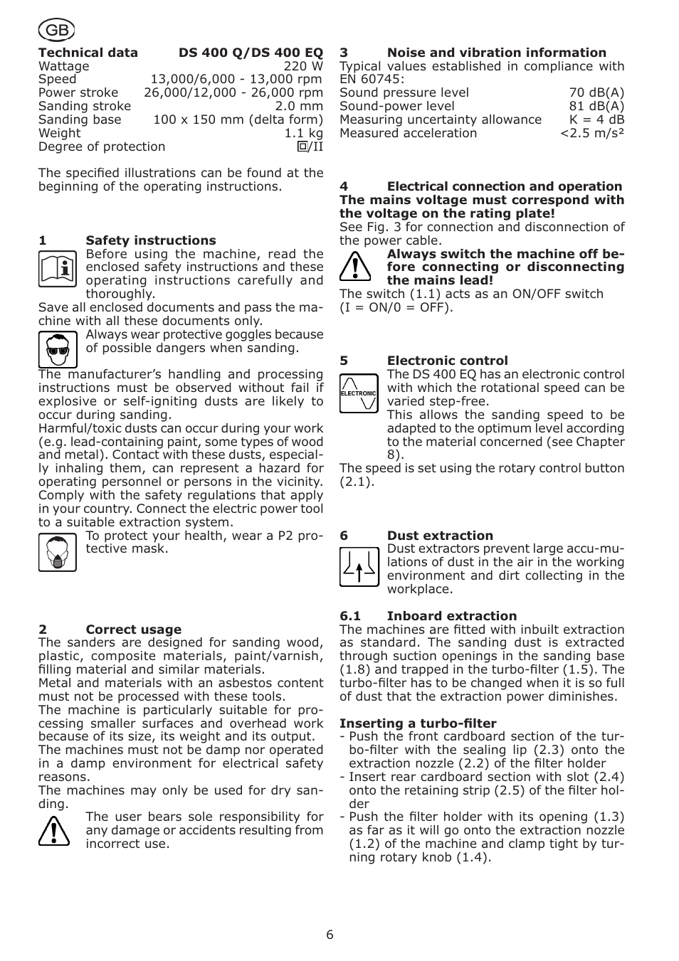 Festool DS 400 Q-EQ User Manual | Page 6 / 34