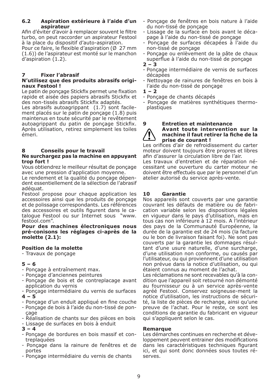 Festool DS 400 Q-EQ User Manual | Page 9 / 34