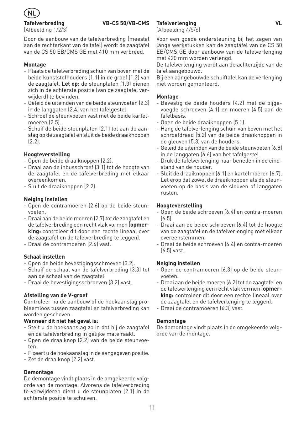 Festool CS 50 vb vl accessories PRECISIO User Manual | Page 11 / 30